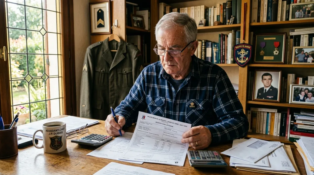 découvrez quel revenu mensuel attendre en retraite en tant qu'adjudant-chef, avec une estimation claire du montant de votre pension.